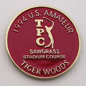 Ein seltener Golfball Markierer für den US 1994 Tiger Woods Win Age 18 - Einzigartiges Geburtstagsgeschenk 30 jähriger Golfer