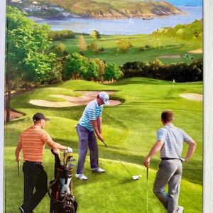 Kwaliteitsgolfverjaardagskaart en envelop. Ideaal voor je golfer, echtgenoot, vader, mannelijk familielid. Ideale golfcadeaukaart voor een verjaardag. Gloednieuw.