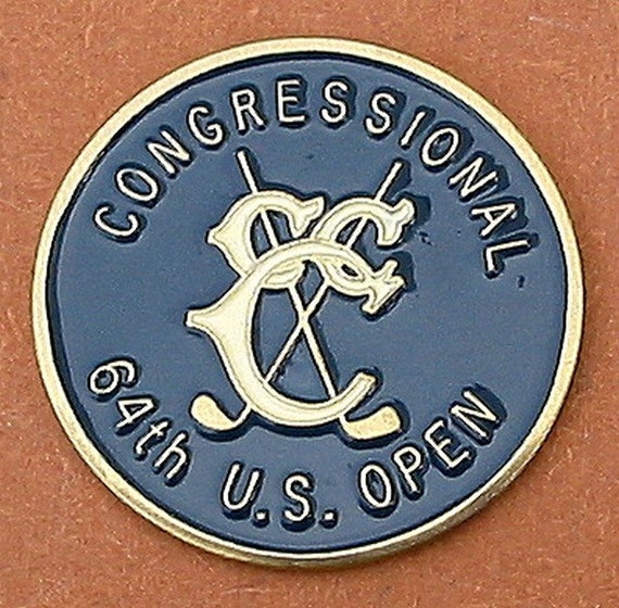 Old Golf Ball Marker for the 1964 US Open Golf Championship - the