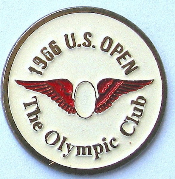 Hand Painted Golf Ball Marker for the 1966 US Open Golf
