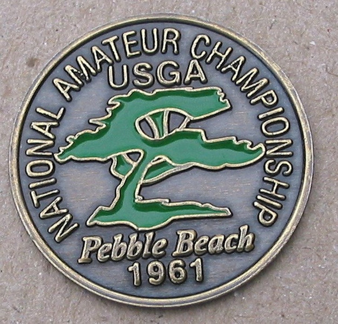 Old Vintage Hand Painted Golf Ball Marker for the 1961 US Amateur Jack