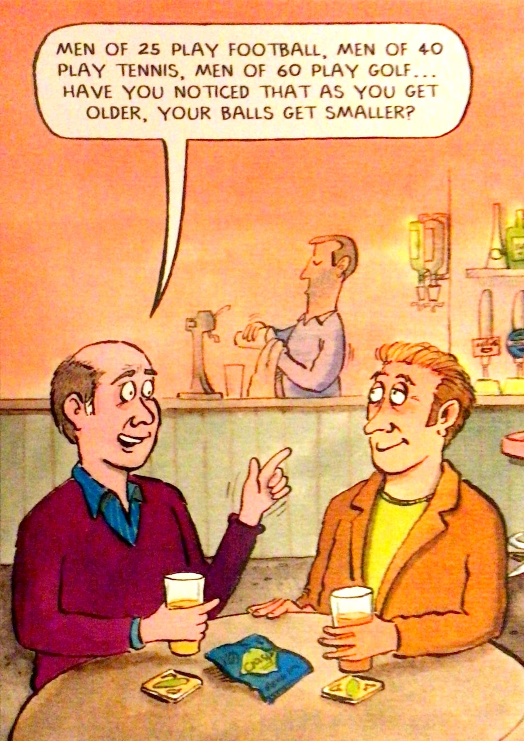 Golf Birthday Card and Envelope Comic Fun Hilarious for Your Golfer