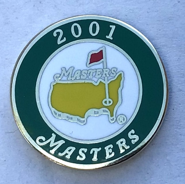 Original Enamelled Stem Golf Ball Marker for the 2001 Masters