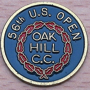 Old Golf Ball Marker for the 1956 US Open Golf Championship held at Oak Hill USA Great birthday golf gift 68 year old golfer in your life