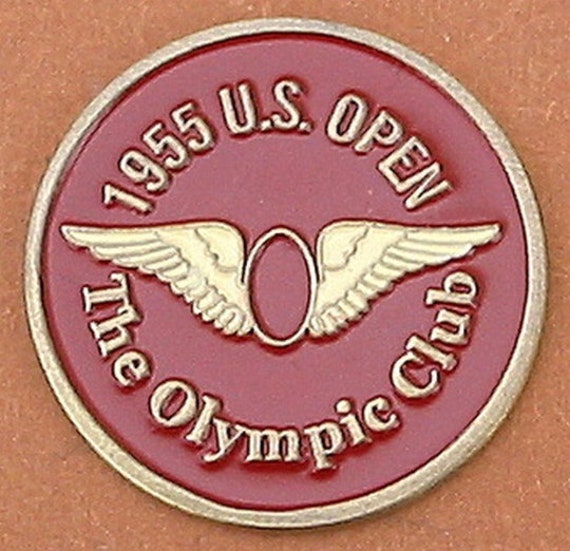 Old Vintage Hand Painted Golf Ball Marker for the 1955 US Open