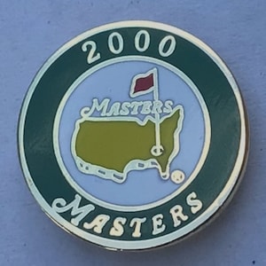 Marcatore originale per palline da golf con gambo smaltato per i Masters del 2000: un regalo eccellente per il 25° compleanno o per un 25enne