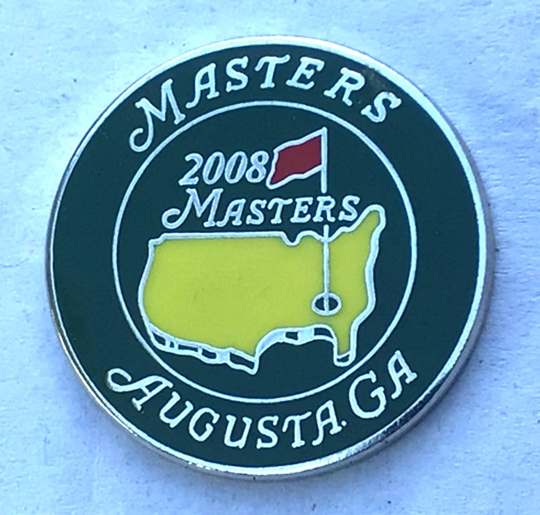 Masters ゴルフアイテムセット 2008年 2008年マスターズオリジナルエナメルコインゴルフボールマーカー。18歳