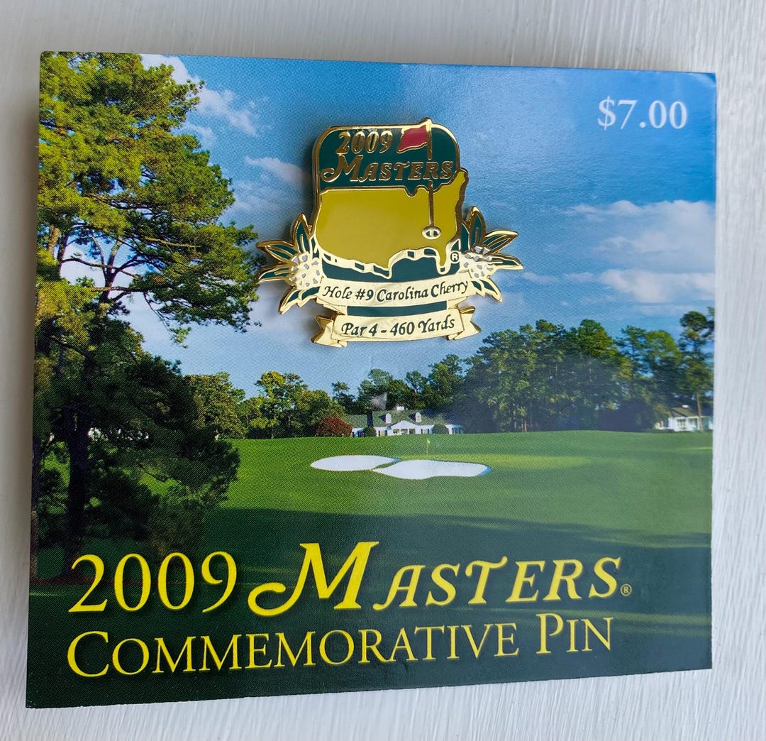 Fabulous 2009 Masters Augusta Golf Club Enamel Pin Badge Golf Ball ...