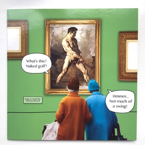 Golf-Geschenkkarte und Umschlag - Naked Golf Comic Fun Hilarious - Ideales Geburtstagsgeschenk für Ihren Golfspieler Mann, Frau, Freund. Innen blanko