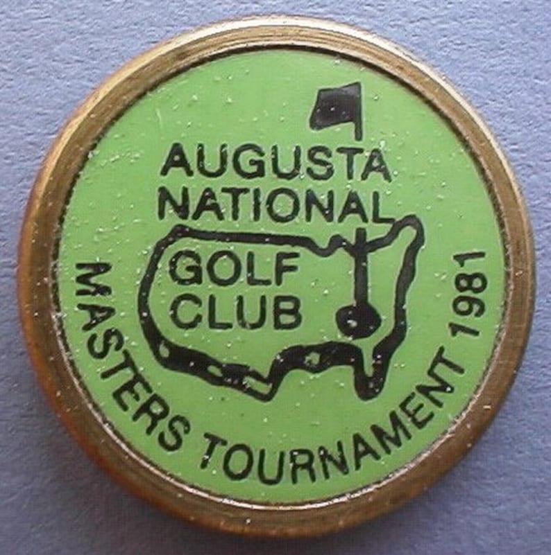 Old Original Brass Stem Golf Ball Marker for the 1981 Masters Etsy