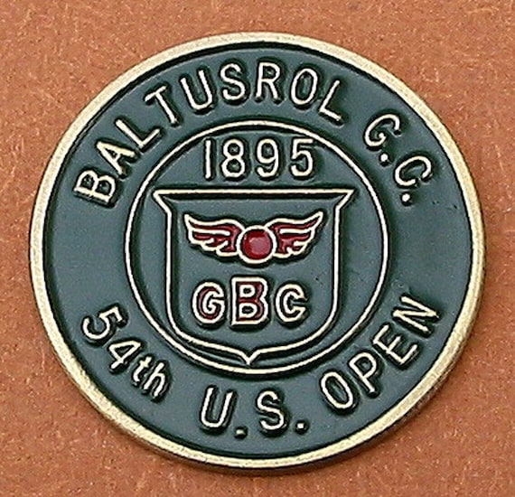 Old Golf Ball Marker for the 1954 US Open Golf Championship.ideal