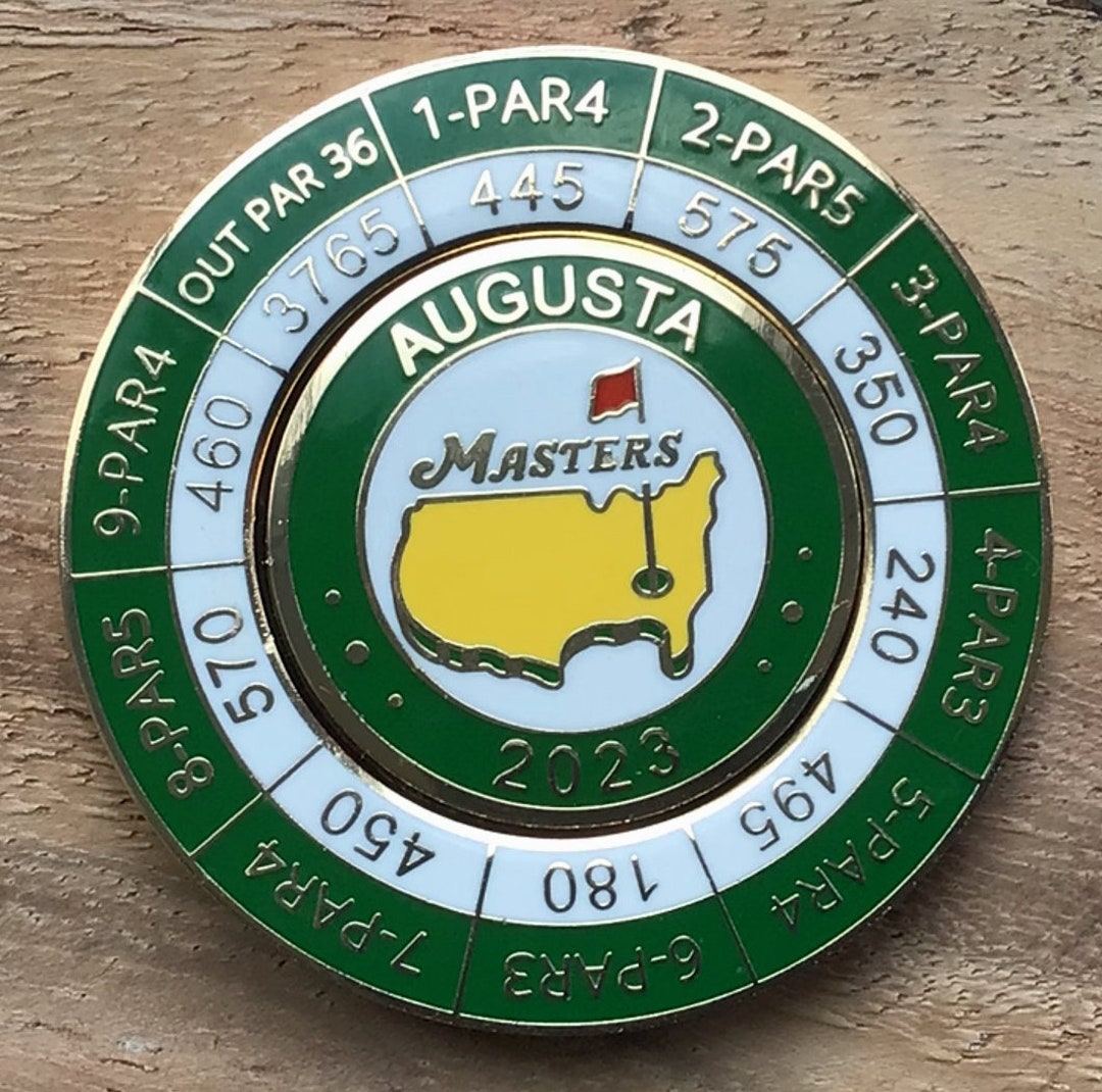 Fabulous 2023 Masters Augusta Golf Club Enamelled Coin Golf Ball Marker