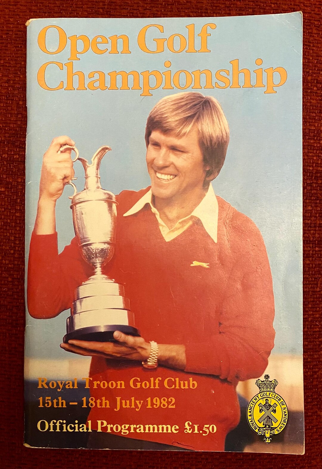 Vintage 1982 Open Championship Golf Programme Old Royal