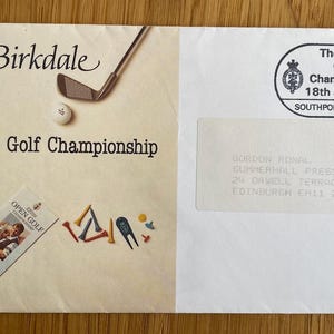 Superb 1991 Open Golf Championship collectable First Day Cover & Special Royal Mail handstamp. 33 year birthday golf gift.A rare collectable