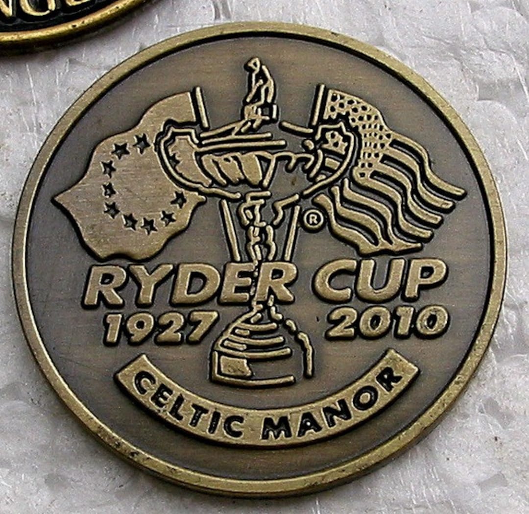 A Rare Golf Ball Marker Coin for the 2010 Ryder Cup Held at the Celtic