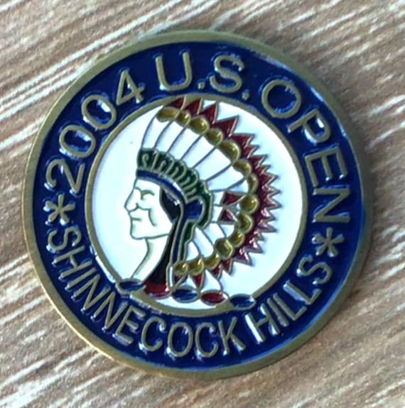 Hand Painted Golf Ball Marker for the 2004 US Open Golf