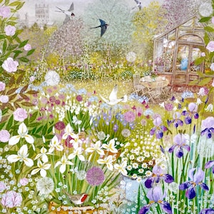 Carte-cadeau de golf et enveloppe. Une jolie carte de voeux ou d'anniversaire pour les amoureux de la nature et du jardin ! Épouse, mari, fils ou fille