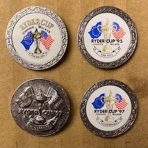 U.S. Open ゴルフマーカーコレクション　全米ゴルフオープン 2010年全米オープンゴルフ選手権の古い手描きゴルフボールマーカー