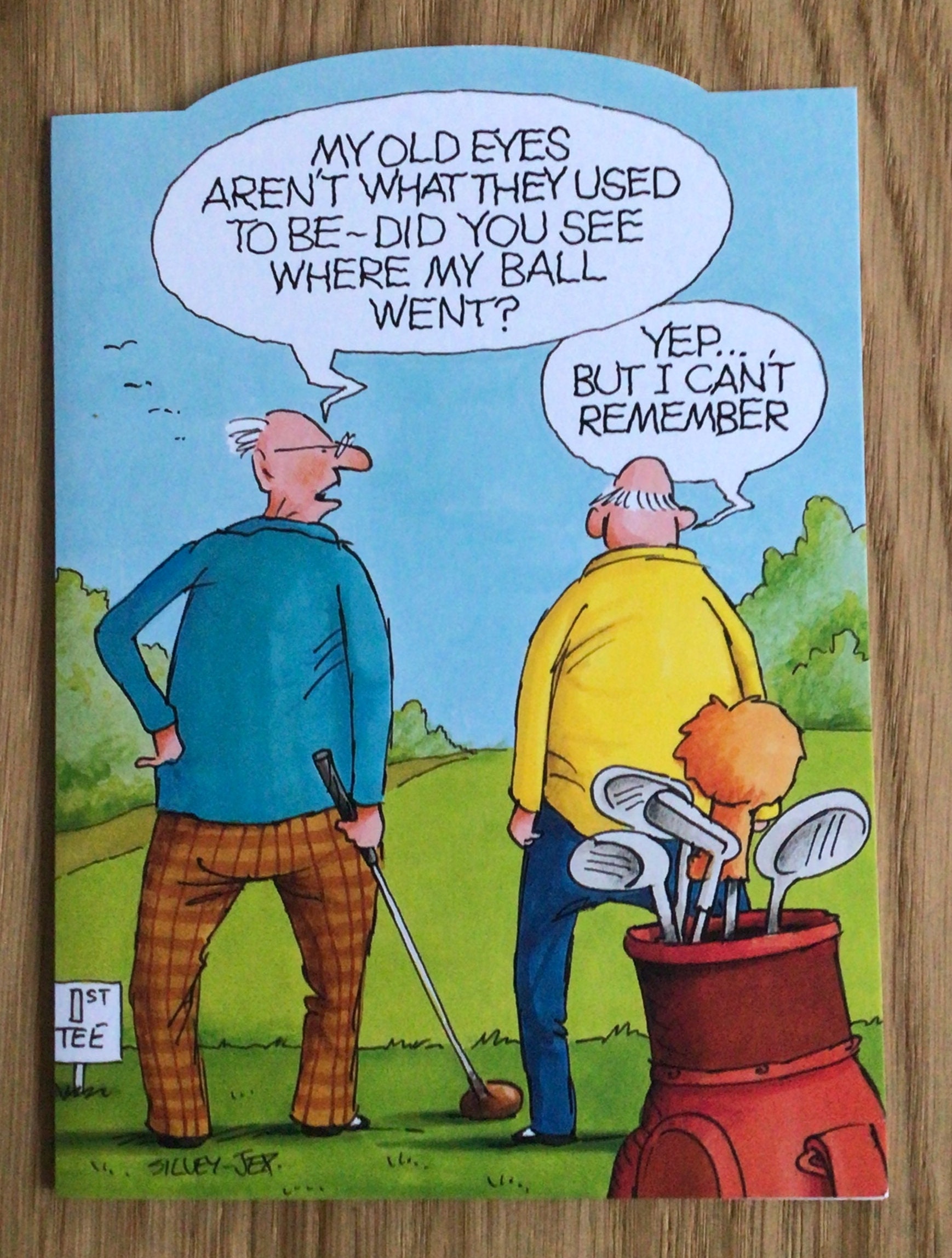 Buy Golf Gift Card and Envelope Comic Fun Hilarious Ideal for Online in India