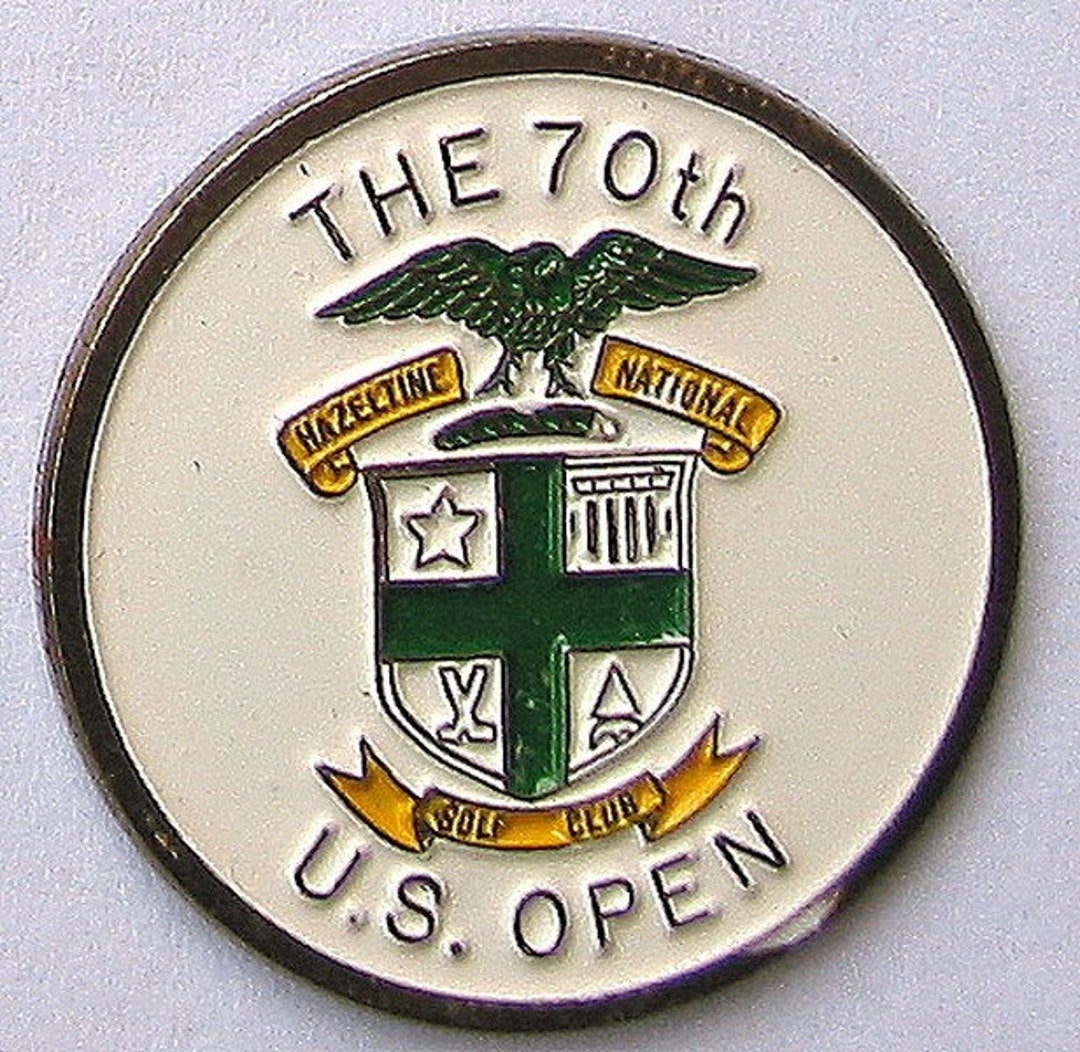 1970 Hand Painted Coin Golf Ball Marker for the 70th US Open Golf