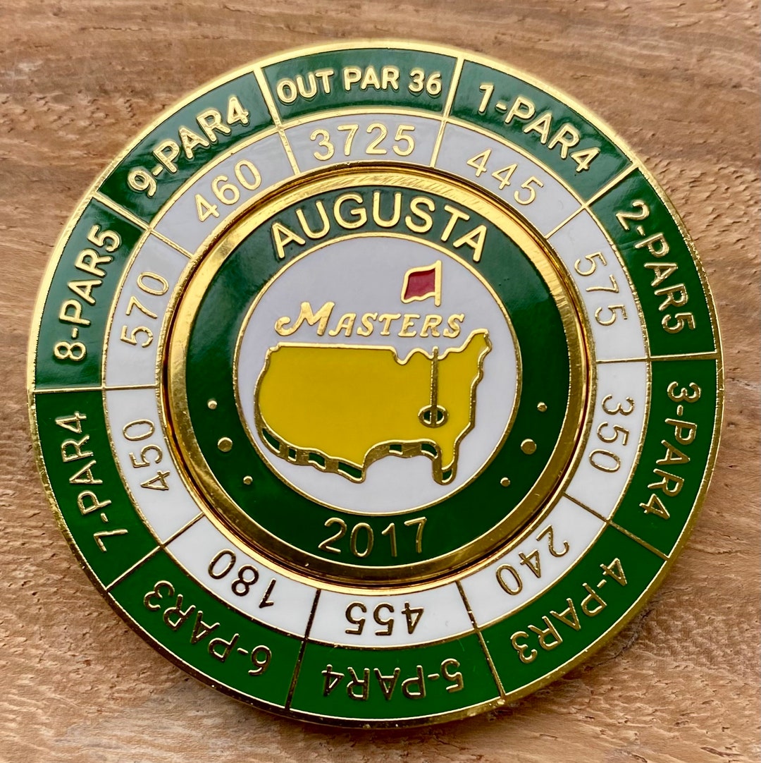 Fabulous 2017 Masters Enamelled Coin Golf Ball Marker With 