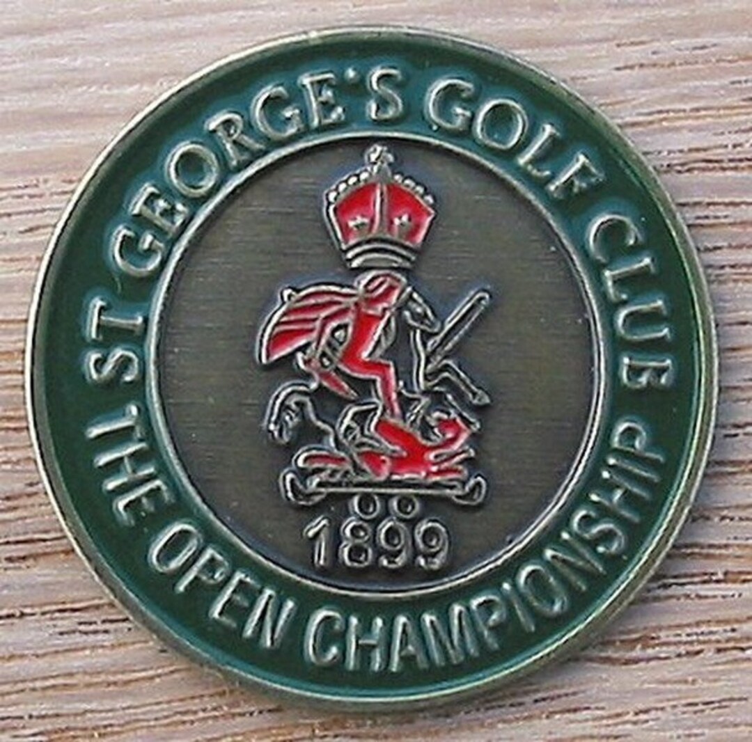 Hand Painted Golf Ball Marker Coin for the 1899 Open Championship Royal