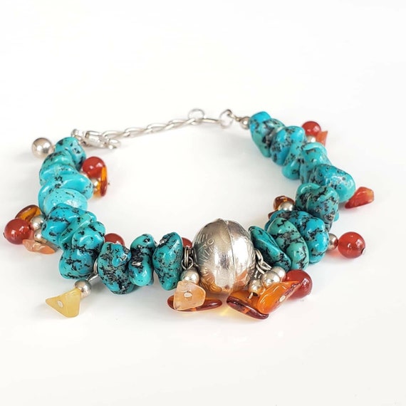 Navajo Turquoise Bracelet, Southwestern Bracelet,