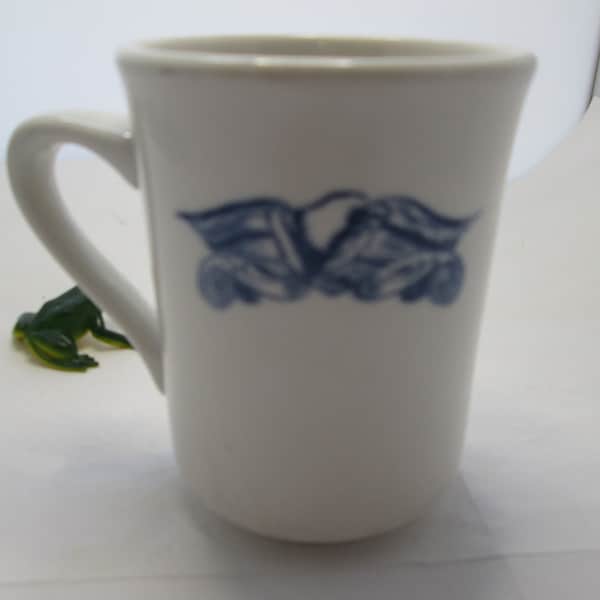Vintage Syracuse China Americana Mug Blue and White Bald Eagle Mug Made in USA Patriotic Mug Restaurant China Mug
