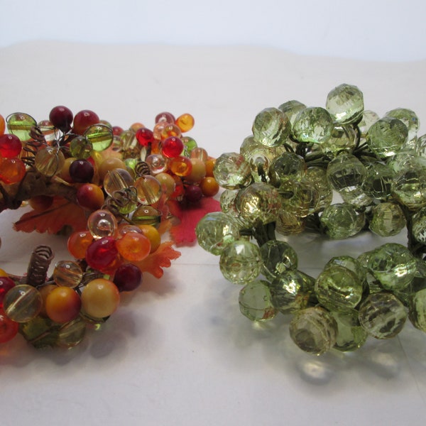 Beaded Napkin Ring Etsy