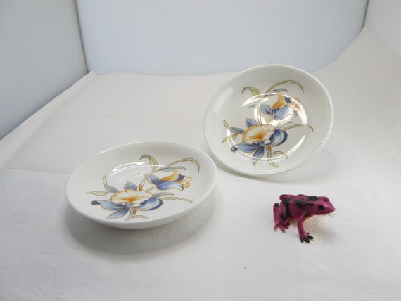 Vintage Pair of Royal Aynsley Just Orchids Round … - image 6