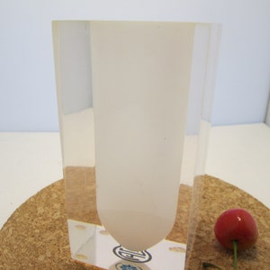 Vintage Jonathan Adler White Bel Air Test Tube Vase Lucite Acrylic Vase Adler Vase Bel Air Vase Lucite Vase Modern Style Designer Acrylic