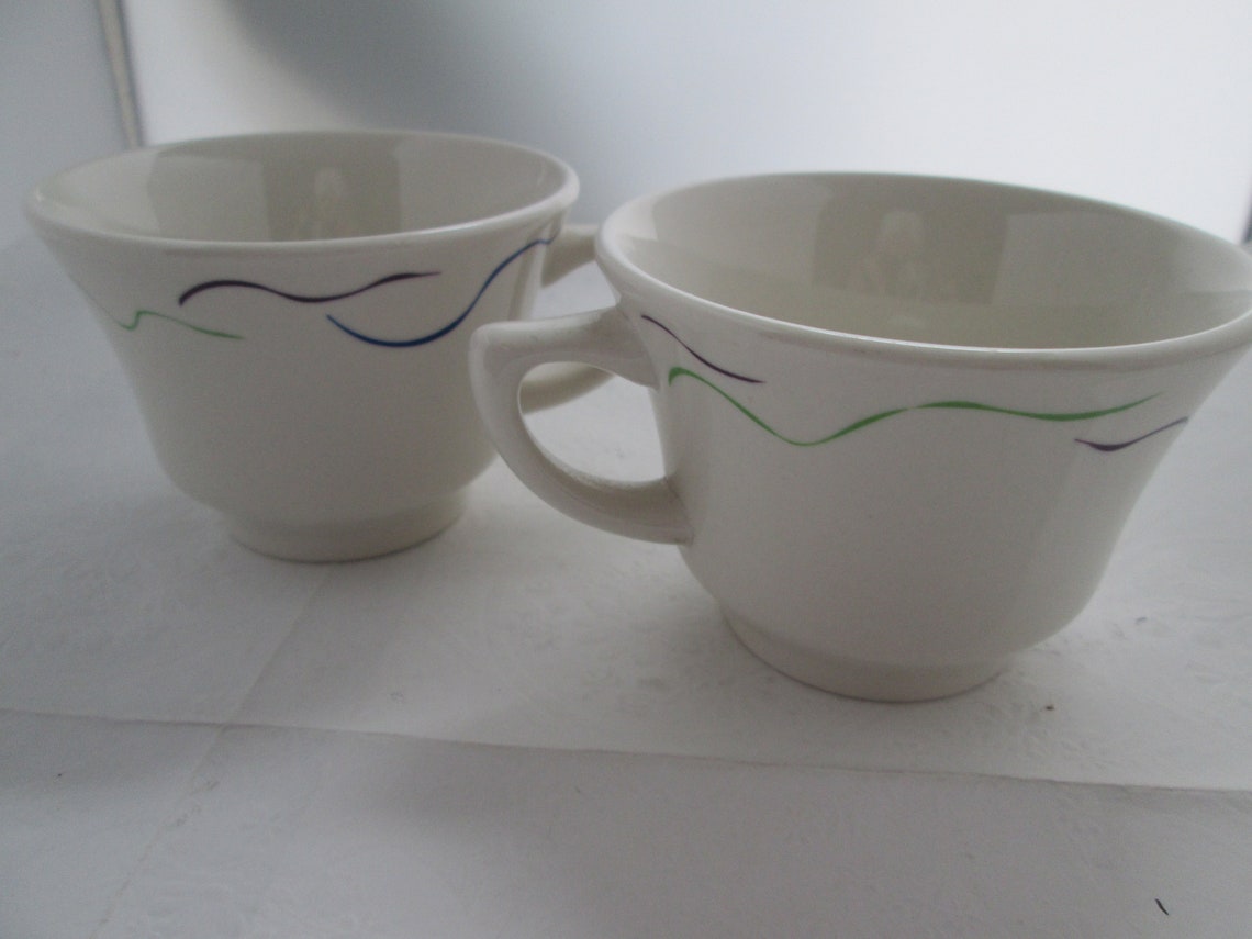2 Vintage Oneida China Classic Coffee Cups Oneida coffee cup Etsy