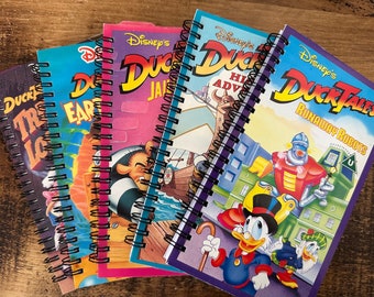 Ducktales VHS Retro Altered/Upcycled Notebooks | Gifts for Her | Gifts for Him | Stationery Gifts | Notebooks | Retro Gifts