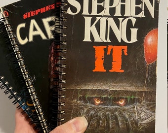 Stephen King Altered/Upcycled Notebooks | Gifts for Her | Gifts for Him | Booklover Gift | Horror Gifts | Literary Gifts | Horror Lover