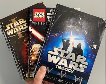 Star Wars DVD Altered/Upcycled Notebooks | Gifts for Her | Gifts for Him | Stationery Gifts | Notebooks | Sci Fi Notebook | Retro Gifts