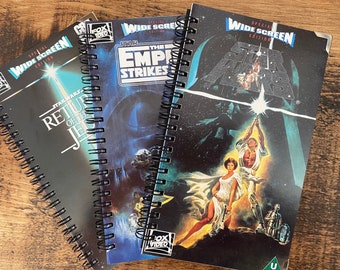 Star Wars VHS Retro Altered/Upcycled Notebooks | Gifts for Her | Gifts for Him | Stationery Gifts | Notebook | Retro Gifts | Nostalgia