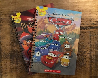 Pixar Retro Altered/Upcycled Notebooks | Gifts for Her | Gifts for Him | Gifts for Children | Disney Gift | Disney Fan| Stationery Gifts