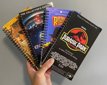 Steven Spielberg VHS Retro Altered/Upcycled Notebooks | Gifts for Her | Gifts for Him | Film Movie Gift | Notebook | Retro Gifts | Nostalgia