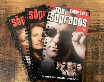 Retro Sopranos VHS Retro Altered/Upcycled Notebooks | Gifts for Him | Stationery Gifts | Notebook | Retro Gifts |Nostalgia | Fathers Day