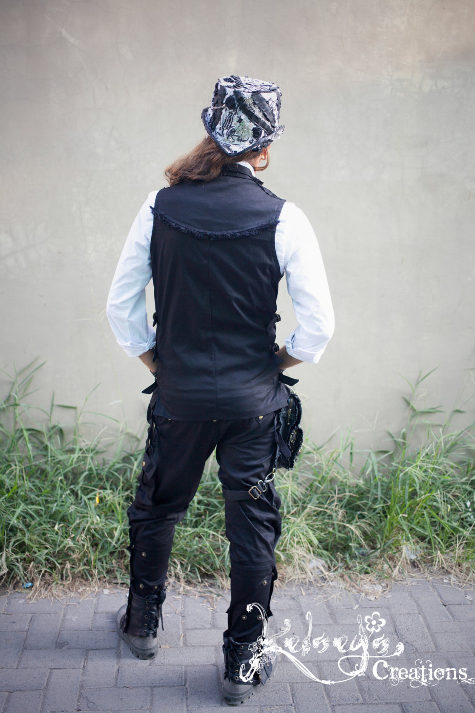 Mens Pirate Pants Black Mens Pants Steampunk Festival Etsy