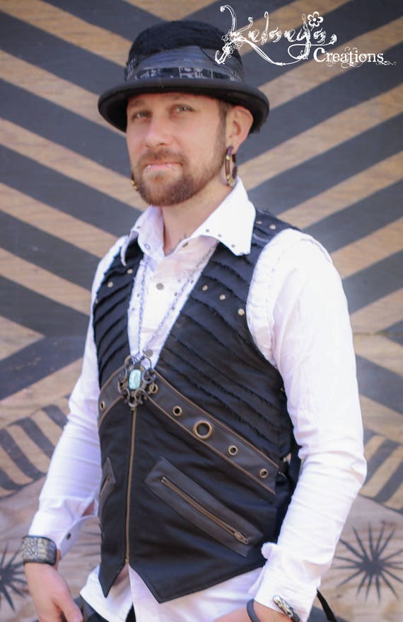 Steampunk Suit - Medium, Black, Mens Suit, Festival Clothing, Burning Man,  Mad Max, Hipster, Gift for Boyfriend, Pirate Pants, Linealot Suit