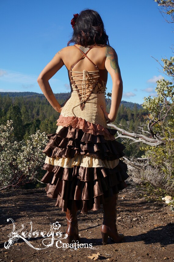steampunk evening gown