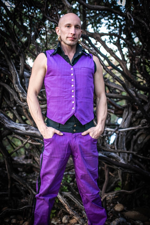MENS SUIT - Purple Suit Purple Wedding Clothing Burning Man