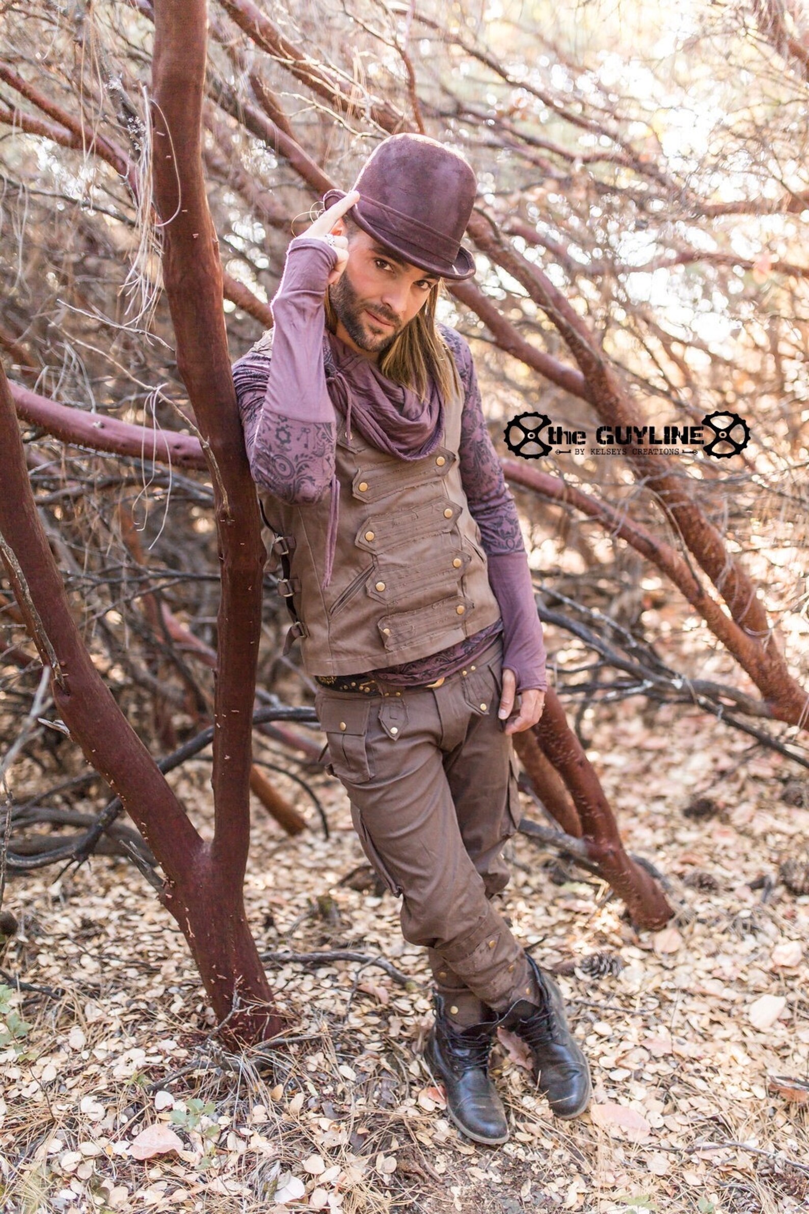 Mens Pirate Pants Brown Mens Pants Steampunk Festival Etsy