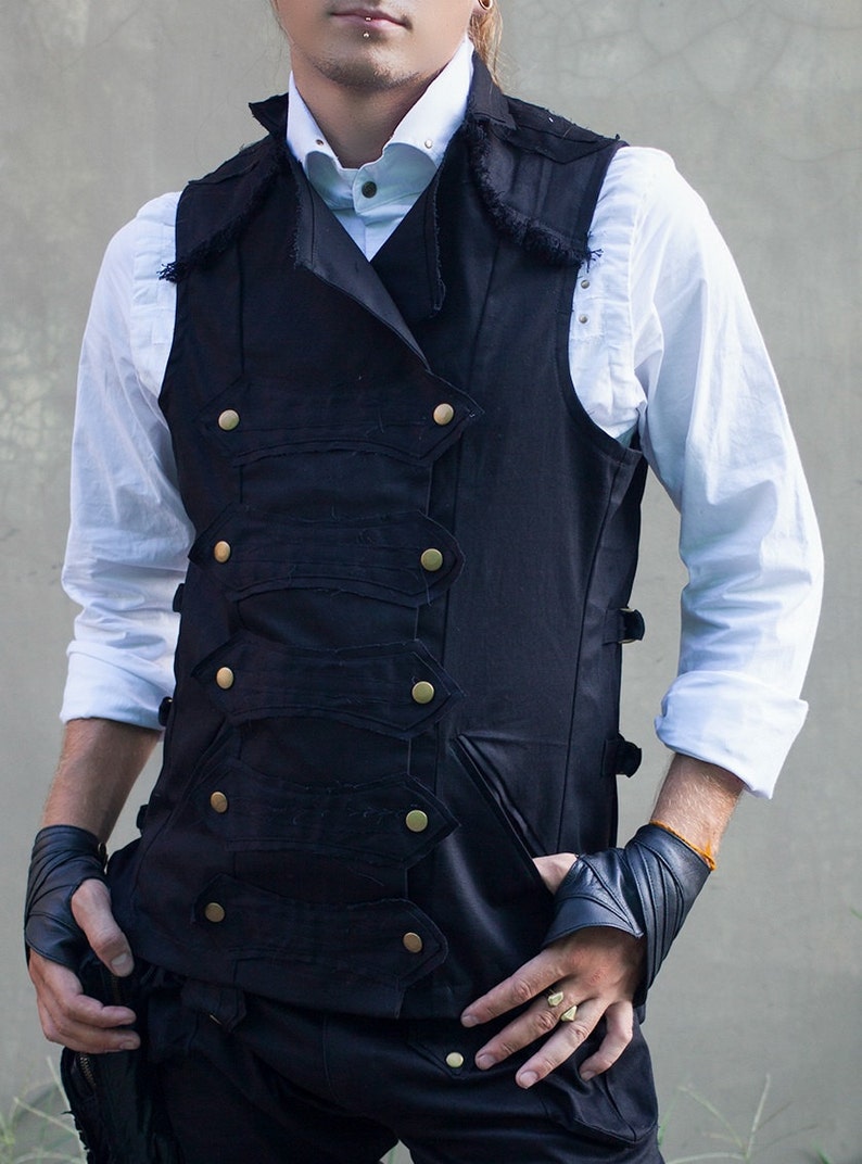 Mens Pirate Pants Black Mens Pants Steampunk Festival Etsy