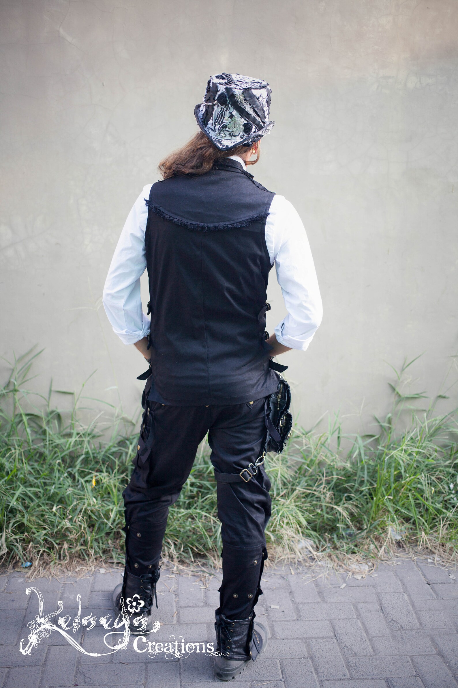 Mens Pirate Vest Black Mens Suit Pirate Festival Wear Etsy