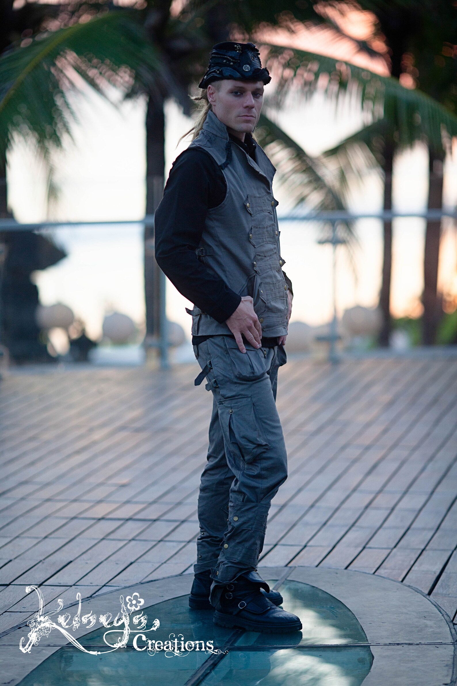 Mens Pirate Pants Gray Mens Pants Steampunk Festival Etsy