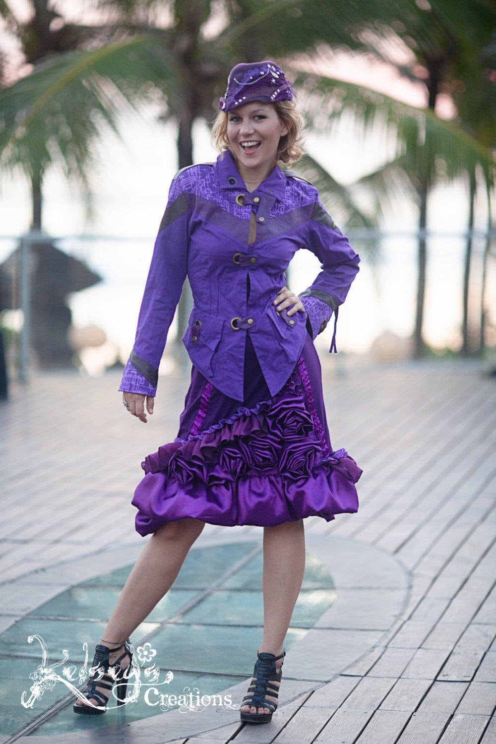 purple steampunk jacket