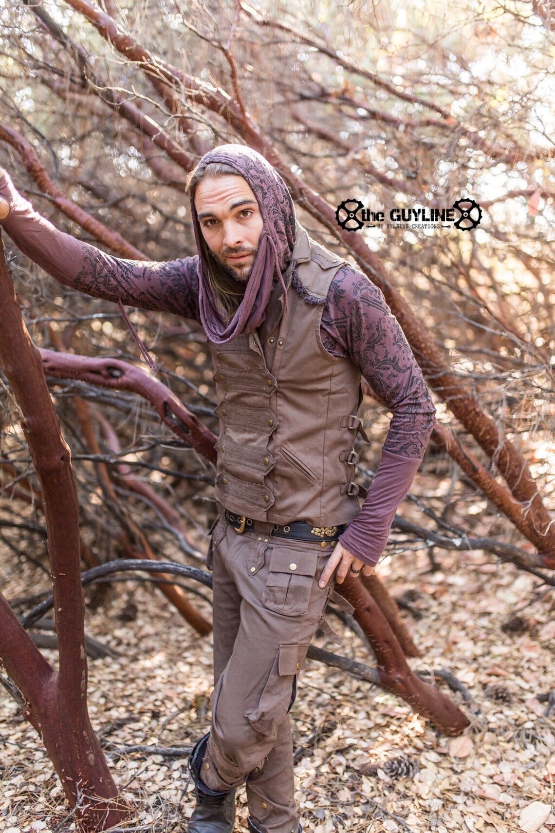 Mens Pirate Vest Mens Vest Steampunk Festival Vest Burning Etsy