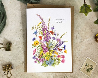 Wildflower Thanks a bunch Thank You Cards & Envelopes